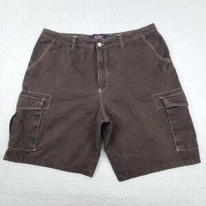 10WS Classics Exclusive Wear Cargo Shorts 38 Measures 37 x 10 Brown 100% Cotton
